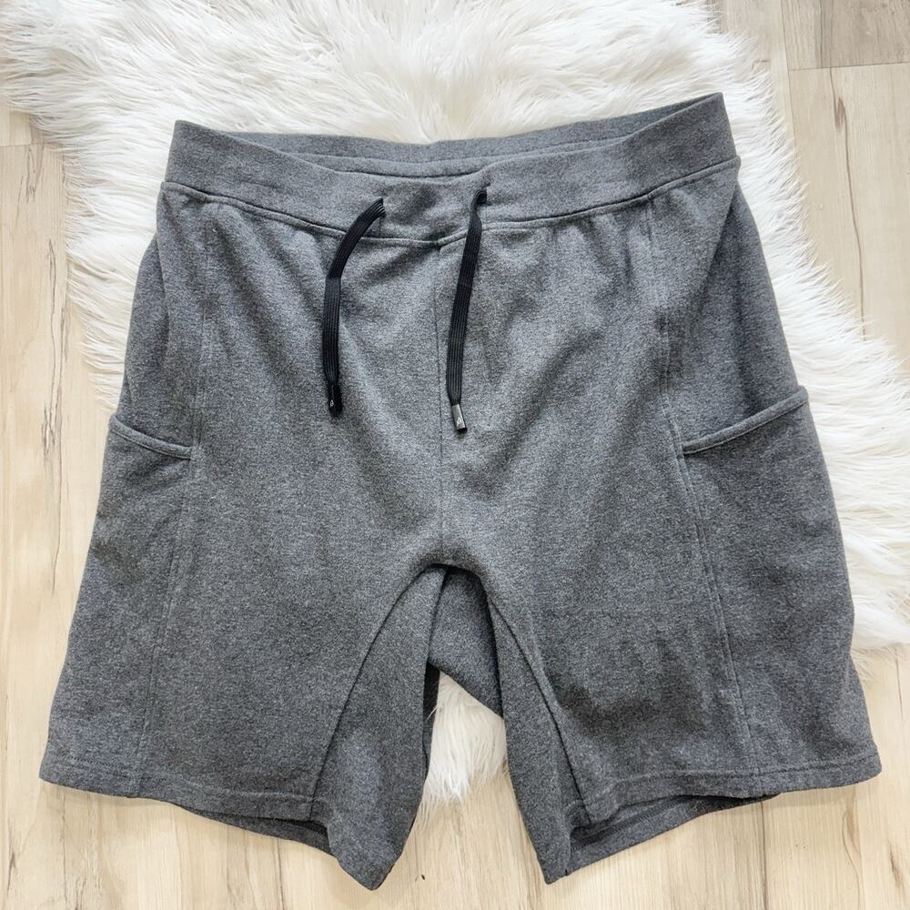 Men’s P’tula Active Grey Drawstring Shorts Large A.S